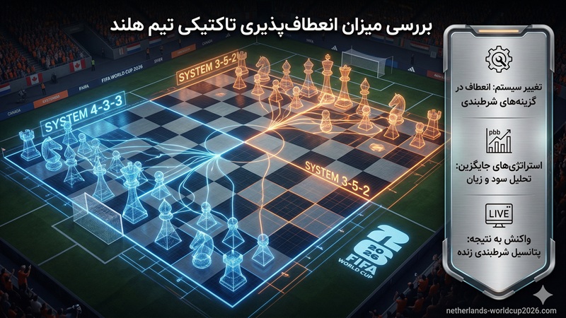 بررسی میزان انعطاف پذیری تاکتیکی تیم هلند